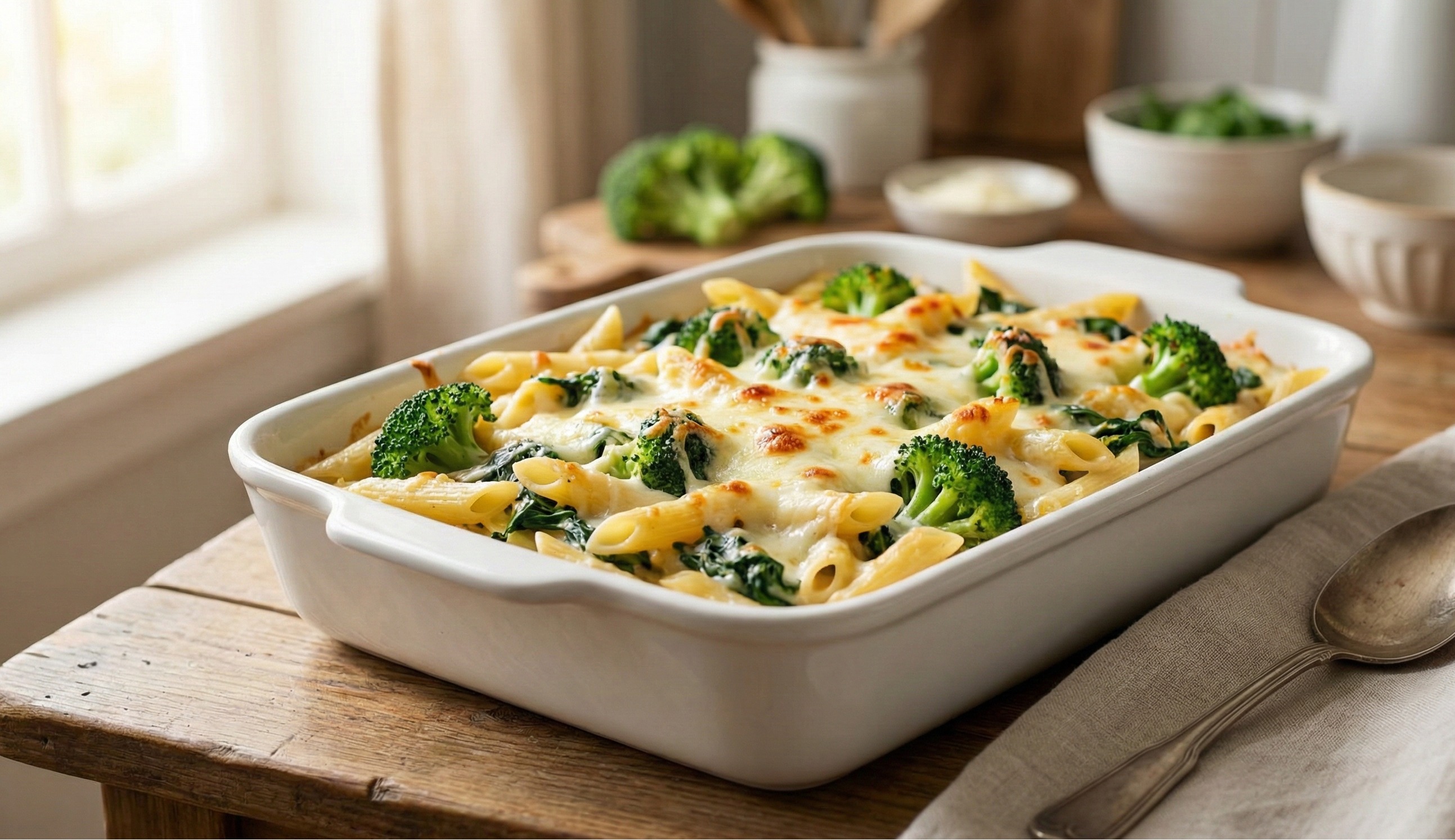 Creamy Broccoli Pasta Bake