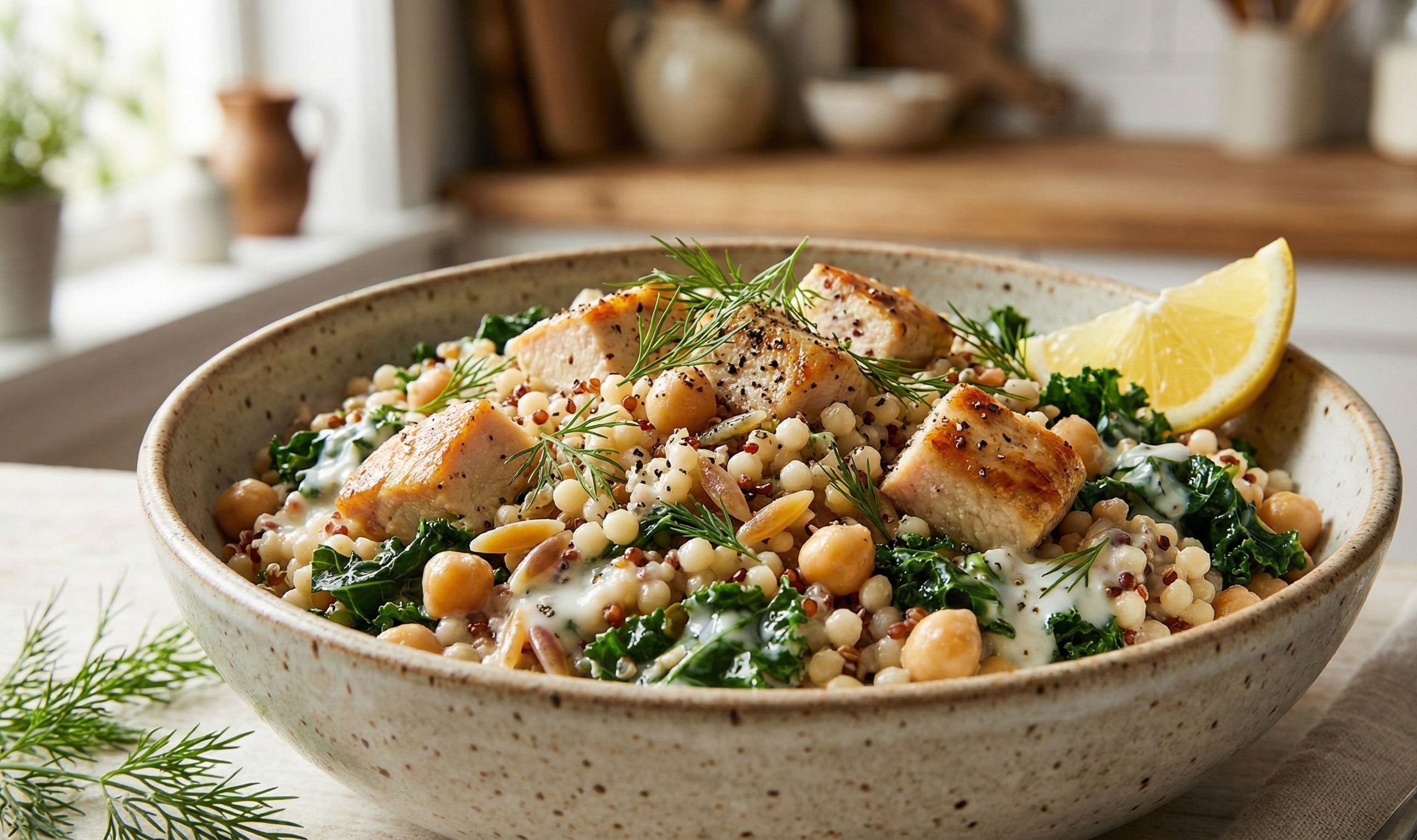 Lemon Garlic Harvest Bowl