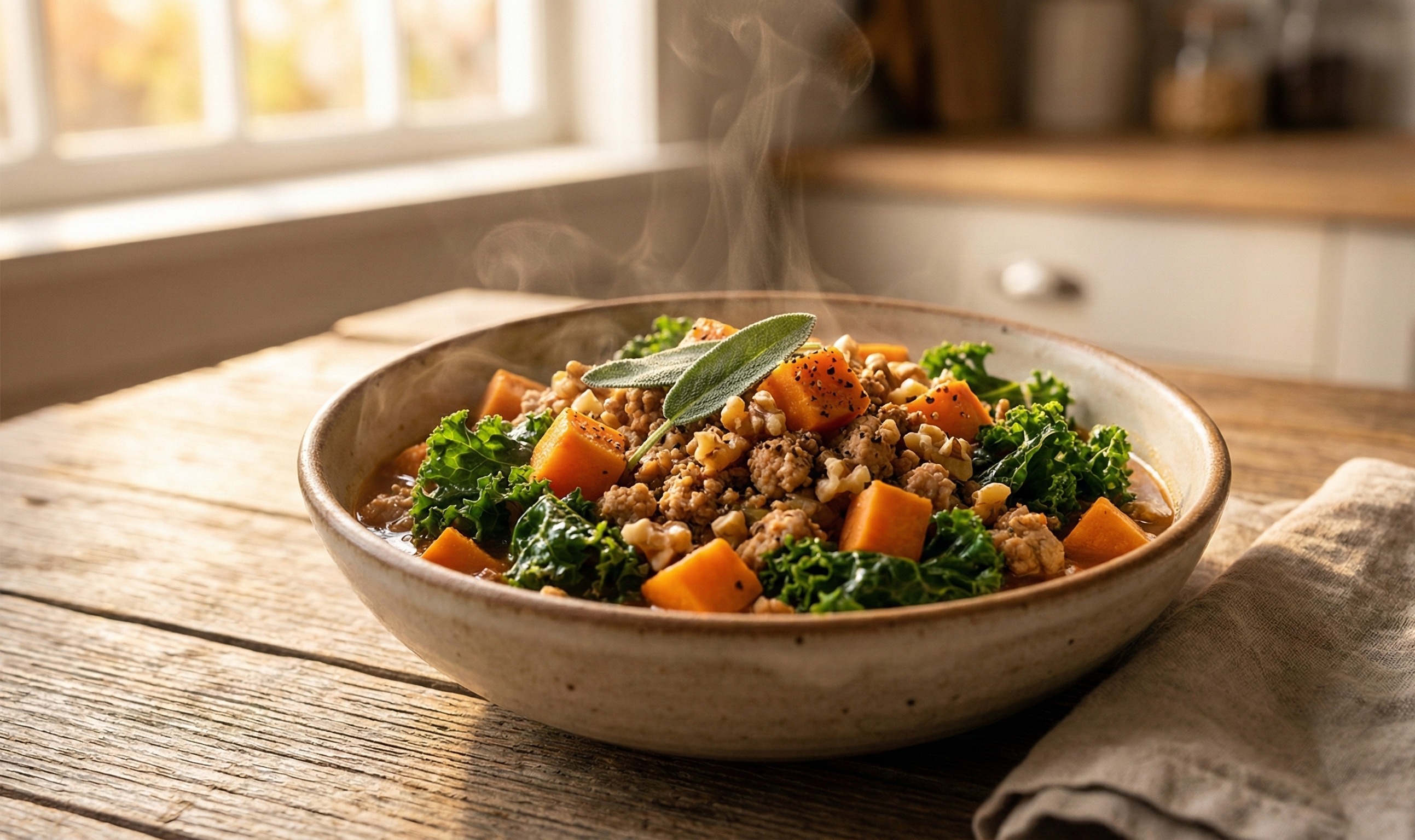 Turkey Sweet Potato Bowl